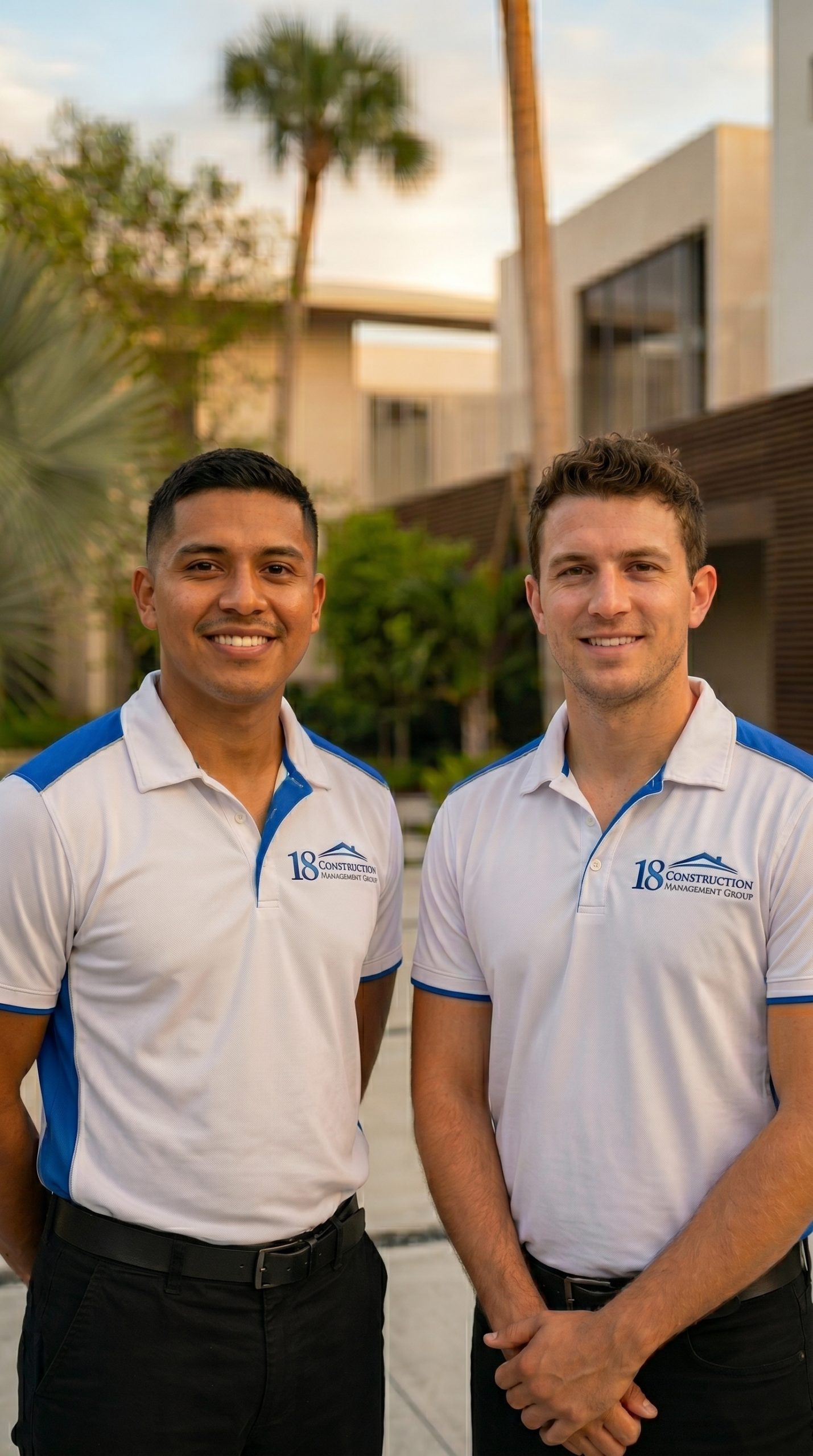 Design engineers planning a custom kitchen and bathroom remodel in Miami